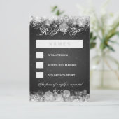 RSVP Baby shower Night Sparkle Black (Staand voorkant)