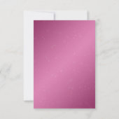 RSVP Baby shower Night Sparkle Pink Kaartje (Achterkant)