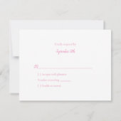 RSVP Baby shower Schattige Meisje Beer (Achterkant)