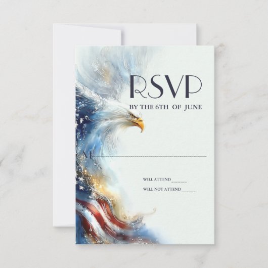 RSVP Bald Eagle Patriotic USA Semiquincentennial (Voorkant)