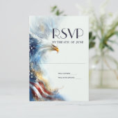 RSVP Bald Eagle Patriotic USA Semiquincentennial (Staand voorkant)