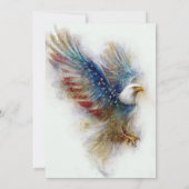 RSVP Bald Eagle Patriotic USA Semiquincentennial Kaart (Achterkant)