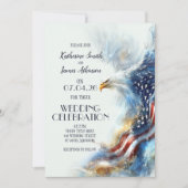 RSVP Bald Eagle Patriotic USA Semiquincentennial Kaart (Voorkant)