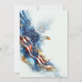 RSVP Bald Eagle Patriotic USA Semiquincentennial Kaart (Achterkant)