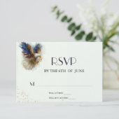 RSVP Bald Eagle Patriotic USA Semiquincentennial Kaartje (Staand voorkant)