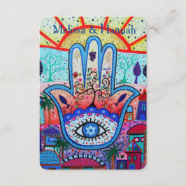 RSVP Bar Bat B'nai B'not Beach Theme Response Card Kaartje
