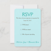 RSVP Bar Bat B'nai B'not Beach Theme Response Card Kaartje (Achterkant)