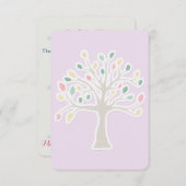 RSVP Bar Bat Mitzvah-reactiekaart (Voorkant / Achterkant)