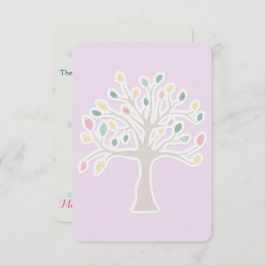 RSVP Bar Bat Mitzvah-reactiekaart (Voorkant / Achterkant)