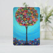 RSVP Bar Bat Mitzvah-reactiekaart (Staand voorkant)