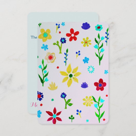 RSVP Bar Bat Mitzvah-reactiekaart (Voorkant / Achterkant)