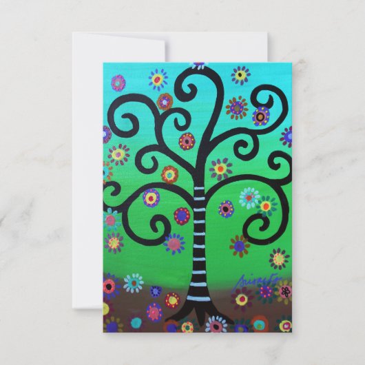 RSVP Bar Bat Mitzvah-reactiekaart Kaartje (Voorkant)
