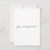 RSVP Bar Bat Mitzvah-reactiekaart Kaartje (Achterkant)