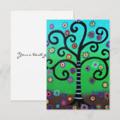 RSVP Bar Bat Mitzvah-reactiekaart Kaartje (Voorkant / Achterkant)