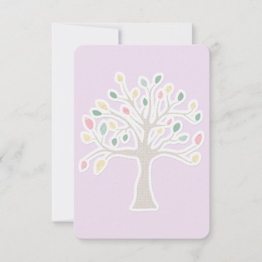 RSVP Bar Bat Mitzvah-reactiekaart Kaartje (Voorkant)