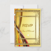 RSVP Bar Mitzvah Uitnodiging Goud 2 (Achterkant)