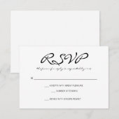 RSVP | Basis II | witboek Kaartje (Voorkant / Achterkant)