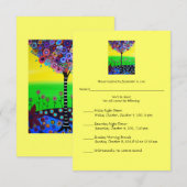 RSVP Bat Mitzvah voor Ally Kaartje (Voorkant / Achterkant)