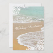 RSVP Beach Wedding Invitation Card Kaart (Achterkant)