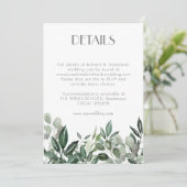 RSVP-behuizingskaart groen leed Kaart (Staand voorkant)