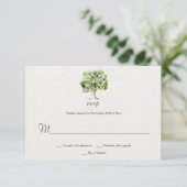 RSVP bijtende eikenboom | Kaartje (Staand voorkant)