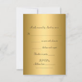 RSVP Birthday Party Gold Black Red Leopard Kaart (Achterkant)