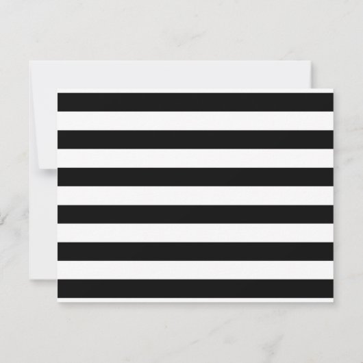 RSVP Birthday Party - Gold Black White Card Kaart (Achterkant)