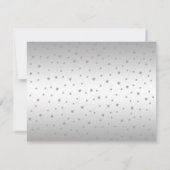 RSVP Birthday Party - Royal Blue Silver White Kaar Kaart (Achterkant)