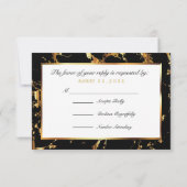 RSVP Black en Gold Marble (Achterkant)