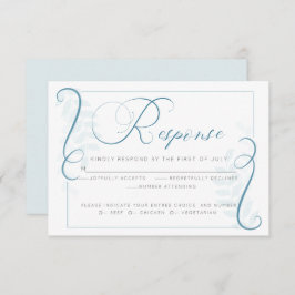 RSVP | Blauwgroen blauw simultaan schuiven Kaart