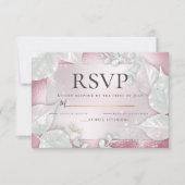 RSVP | Bleek Burgundy Pearl Shimmer Kaart (Voorkant)