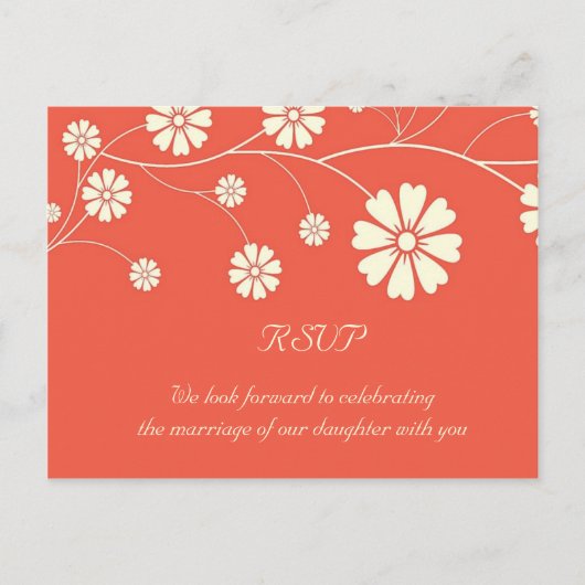 RSVP - Bloom Uitnodiging Briefkaart (Voorkant)