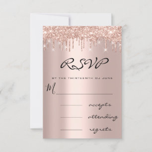 RSVP Blue Navy Roos Drip Simly Wedding