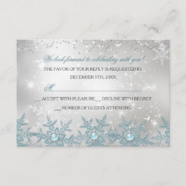 RSVP Blue Pearl Snowflake Kerstfeest