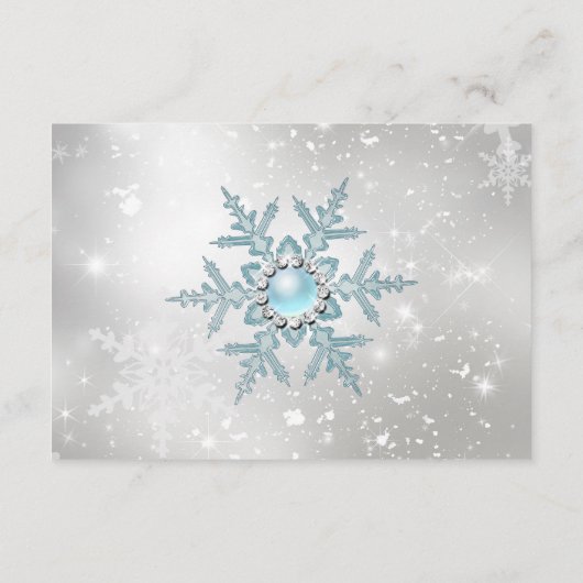 RSVP Blue Pearl Snowflake Kerstfeest (Achterkant)