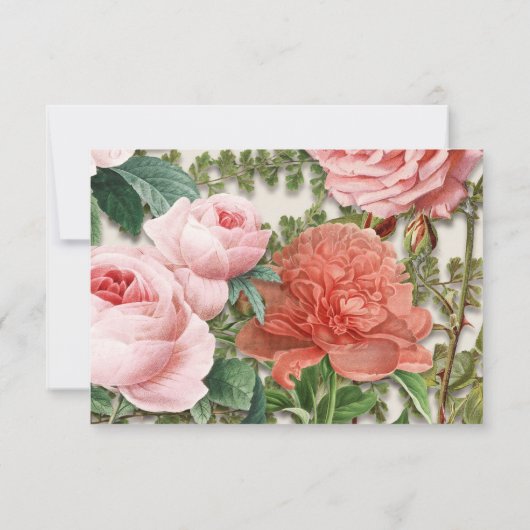 RSVP Blush Roos Gold Romantisch  Roze Bloemen (Achterkant)