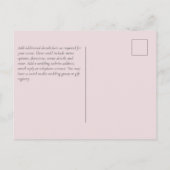 RSVP - Blushing Flamingo's Tropisch Strand Bruilof Briefkaart (Achterkant)