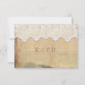 RSVP Boho Elegant Rustiek Land  Kant Hout (Achterkant)