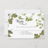 RSVP BOHO laat gebladerte rustiek elegant blad ach (Voorkant)