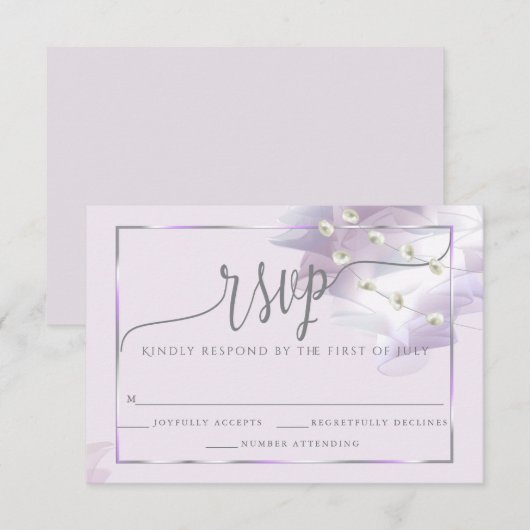 RSVP  |  BOHO Paarse Ombré Plissé Randjes (Voorkant / Achterkant)