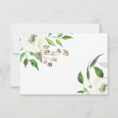 RSVP BOHO Rustic Wood RSVP Response Wild Roos Kaartje (Achterkant)