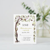 RSVP-boom, verticaal RSVP Kaartje (Staand voorkant)