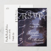 RSVP - Boomlampjes Uitnodiging Briefkaart (Voorkant / Achterkant)