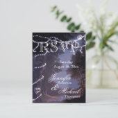 RSVP - Boomlampjes Uitnodiging Briefkaart (Staand voorkant)