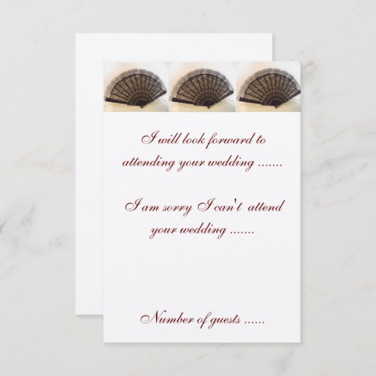 RSVP Bosbouw en Rozen Uitnodiging tot huwelijk (Voorkant / Achterkant)