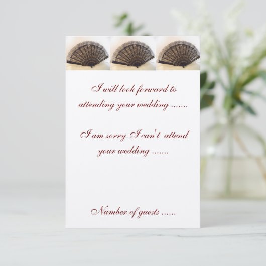 RSVP Bosbouw en Rozen Uitnodiging tot huwelijk (Staand voorkant)