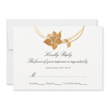 RSVP Bourgondië Maroon Goud Bloemen Krans Chevron