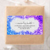 RSVP Bridal Monogram Weddenschap Glitter Princes P Etiket (Insitu)