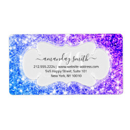 RSVP Bridal Monogram Weddenschap Glitter Princes P Etiket
