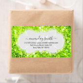 RSVP Bridal Monogram Wedding Glitter Princs Green Etiket (Insitu)